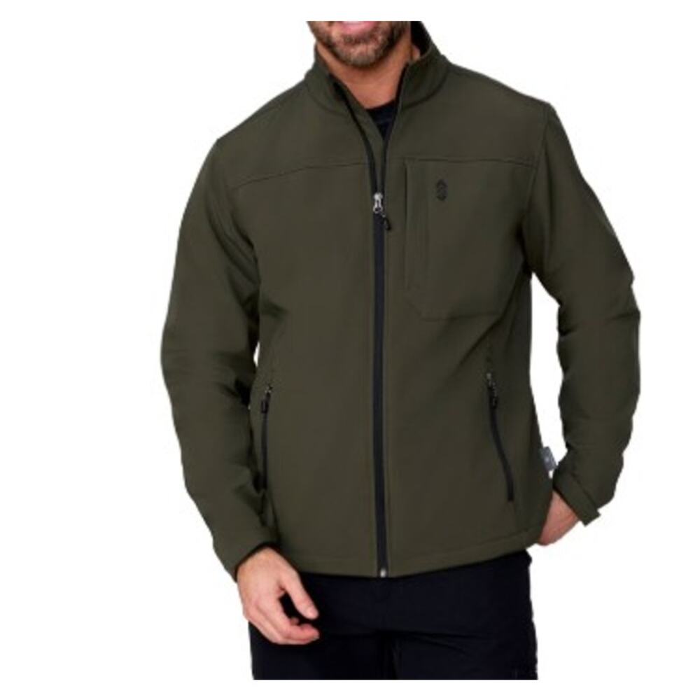 Free Country Men's Softshell Jacket Mushroom (taupe-gray) Size XL